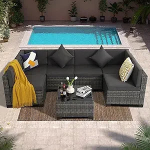 AVILES 7 Piece Outdoor Patio Furniture Set