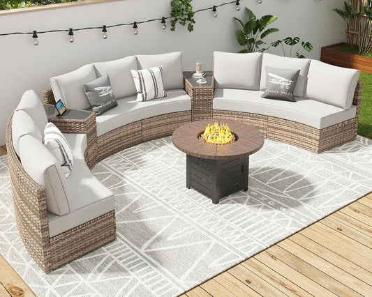 ASHLEY Sectional Round Sofa Set