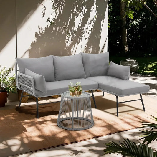 BORA 3-Piece L-Shaped Outdoor Set