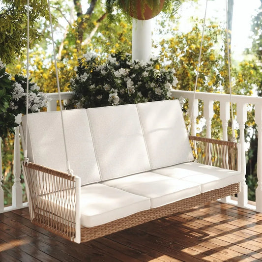 Anderson 5 Foot Wicker Porch Swing with Cushions