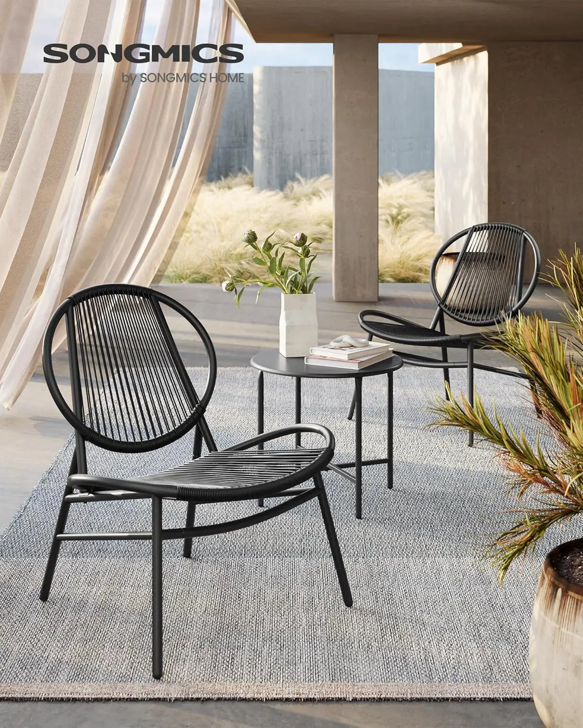 TOLEDO Patio Furniture Set 3 Pieces